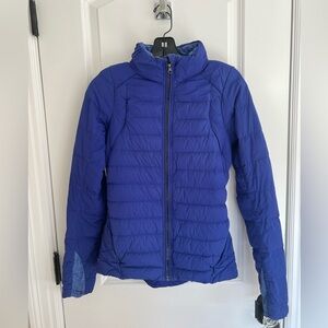 Lululemon Blue Zip-Up Puffer Jacket